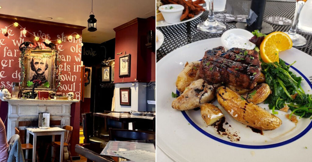 This Baltimore Tavern Serves Delicious Foods Beside Edgar Allan Poe Cocktails