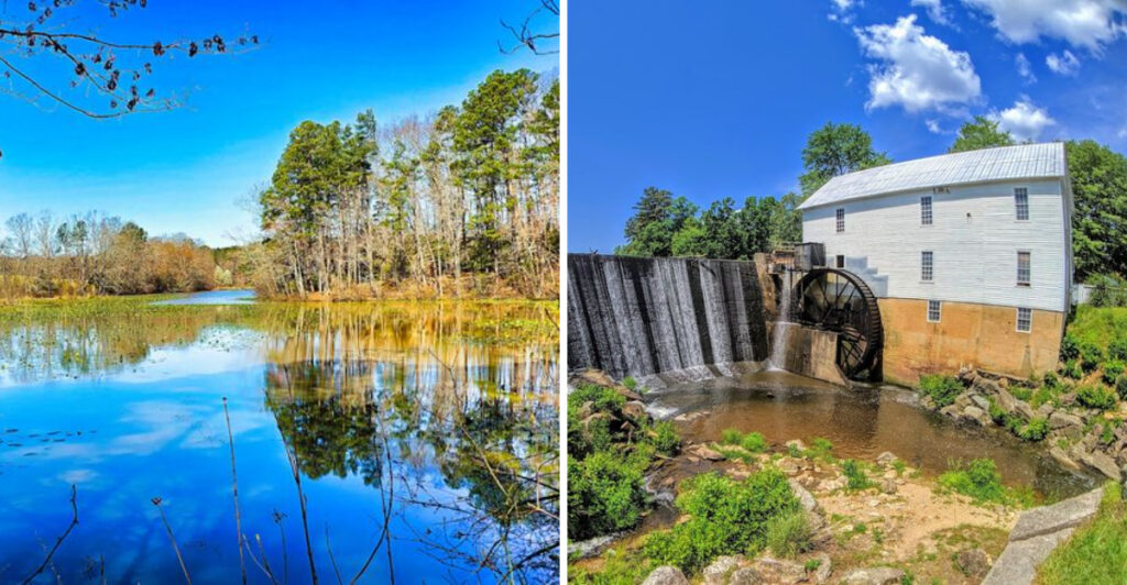 This Beautiful North Carolina Mill Looks Like It Was Plucked Straight From a Vintage Postcard