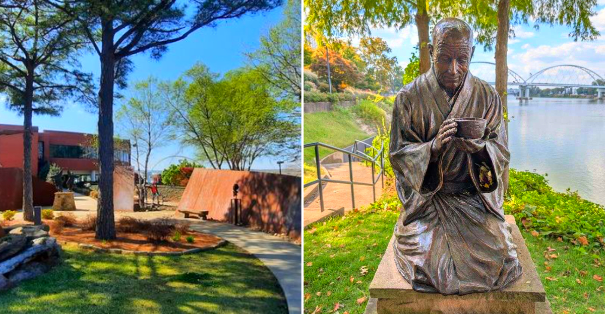 This Free Arkansas Riverfront Garden Features More Than 90 Sculptures and Stunning Waterfront Views