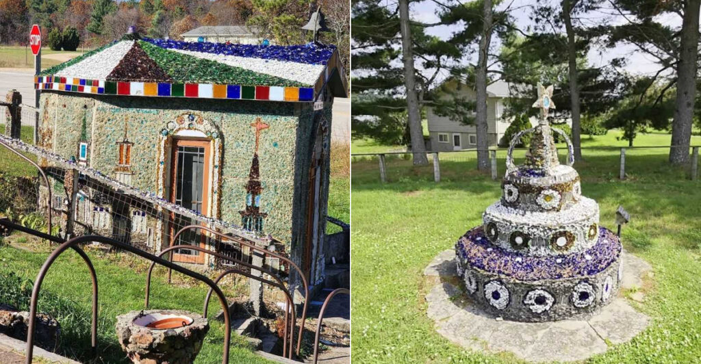 This Hidden Wisconsin Roadside Wonder Is Covered In Thousands Of Glittering Glass Pieces