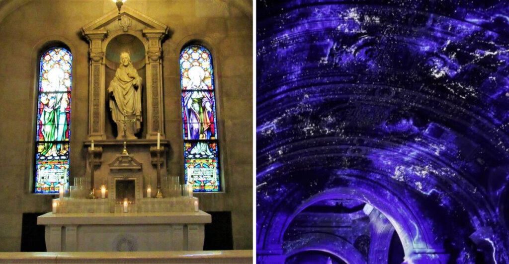 This Historic Minnesota Basilica Transforms Into A Dazzling Sea Of Light After Dark