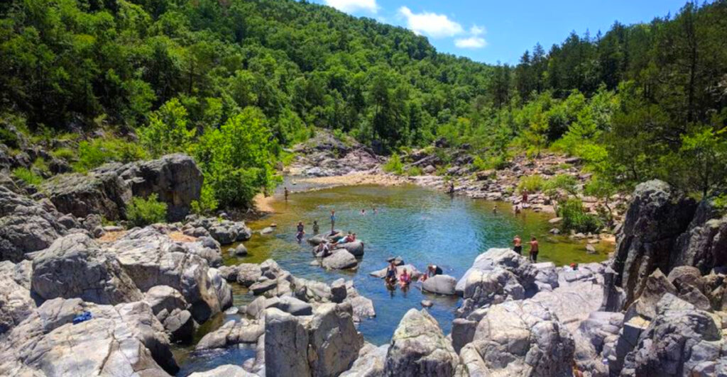 This Missouri State Park Has Natural Water Slides, Crystal-Clear Pools, and Billion-Year-Old Rock Formations