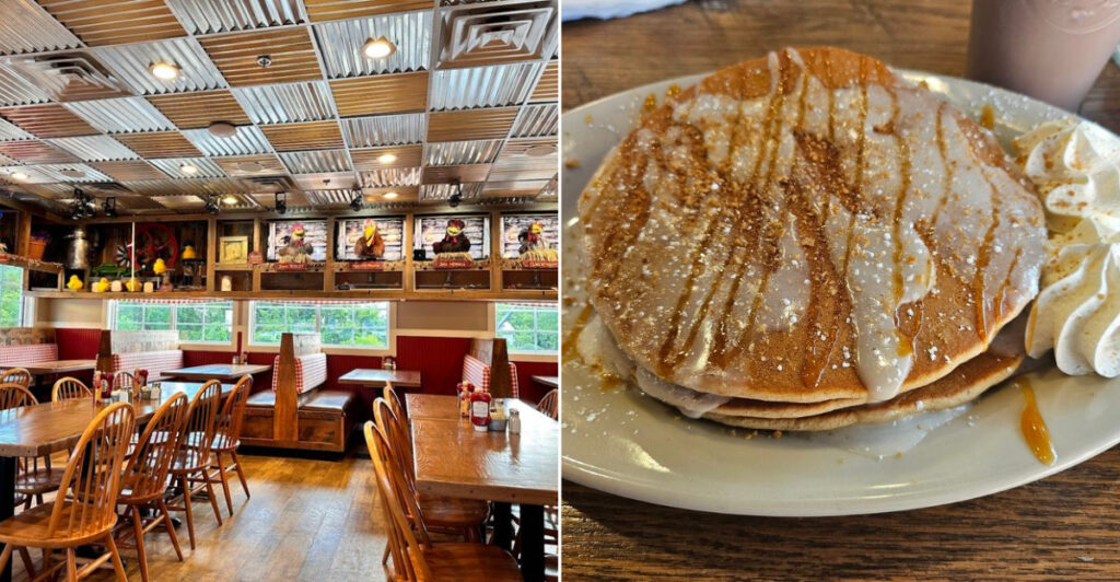 This Tennessee Breakfast Spot Has Singing Chickens, Fluffy Pancakes, And A Line Of Families Waiting To Get In