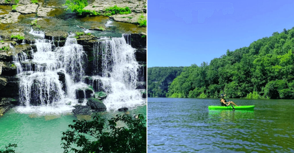This Tennessee Park Draws Kayakers With Waterfalls, Rapids, and River Views