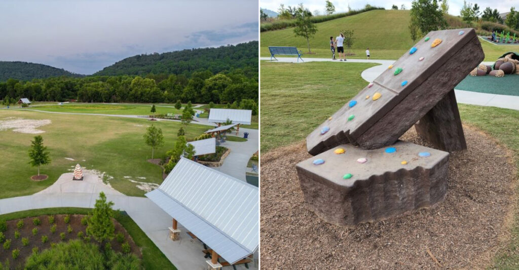 This Tennessee Park Lets Visitors Climb On Giant Cosmic Brownies And Nutty Buddy Bars
