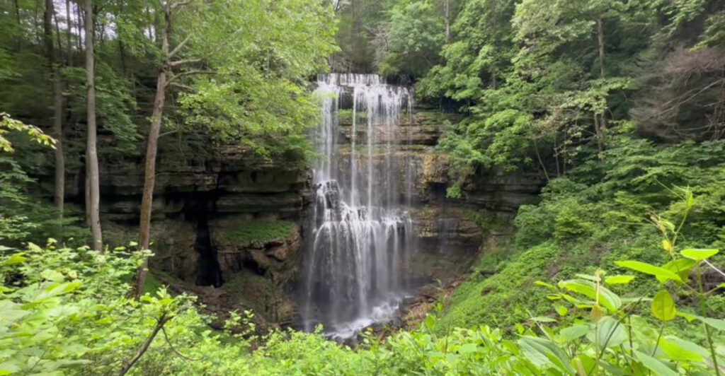 This Tennessee Waterfall Comes From One Cave And Vanishes Into Another