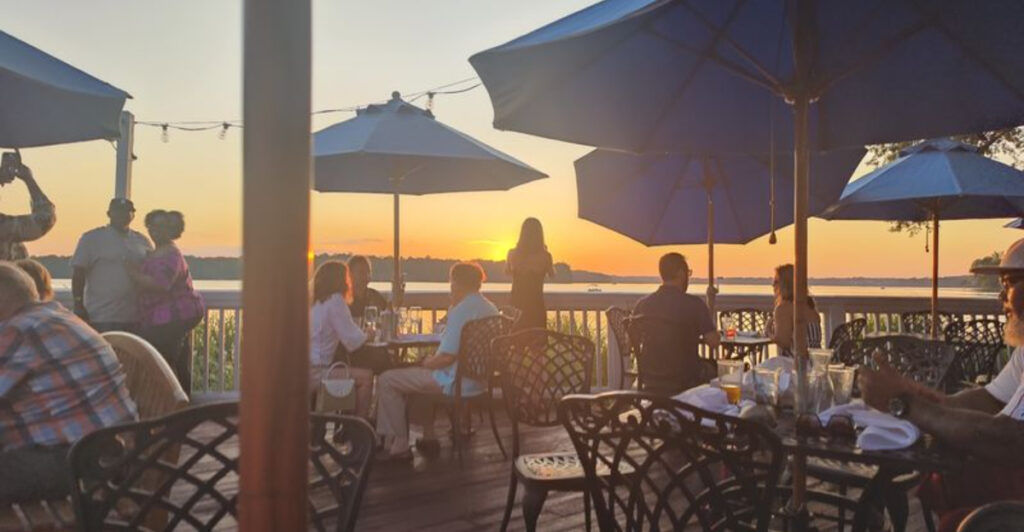 This Virginia Waterfront Restaurant Feels Like A Lakeside Resort At Sunset