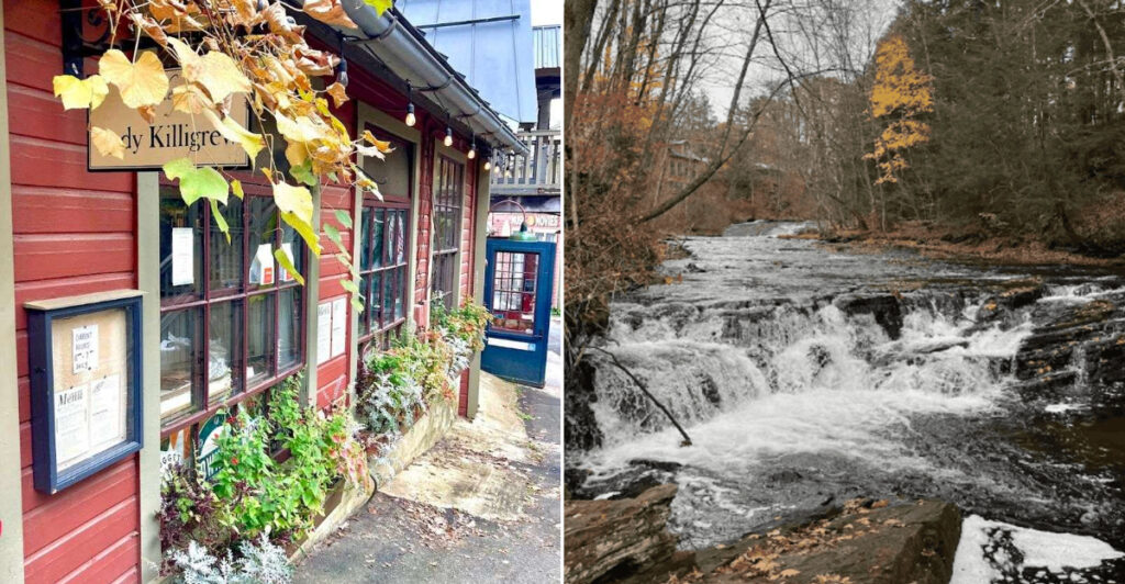 This Western Massachusetts Bookmill Has 40,000 Books And One Unforgettable Waterfall