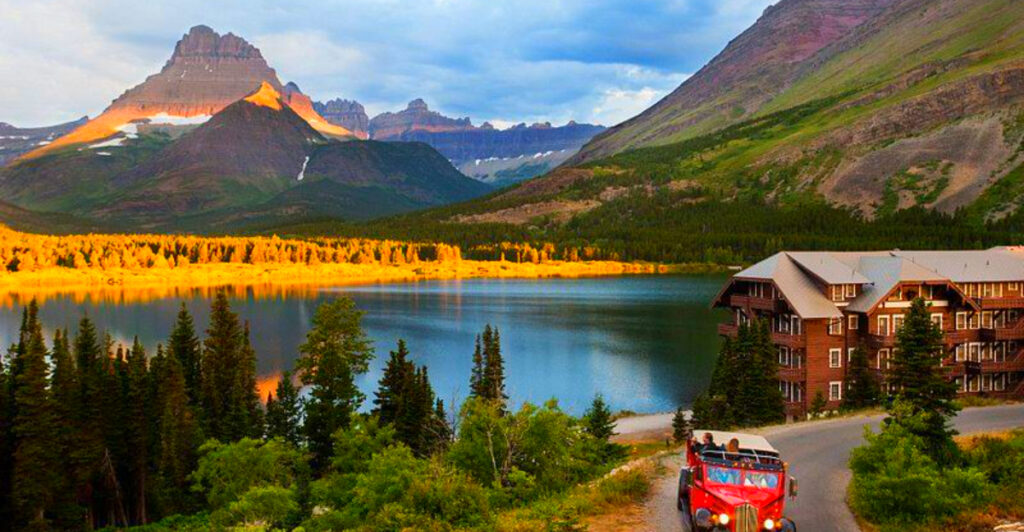 This World-Famous Montana National Park Has Turquoise Lakes, Towering Peaks, and America’s Most Spectacular Scenic Drive