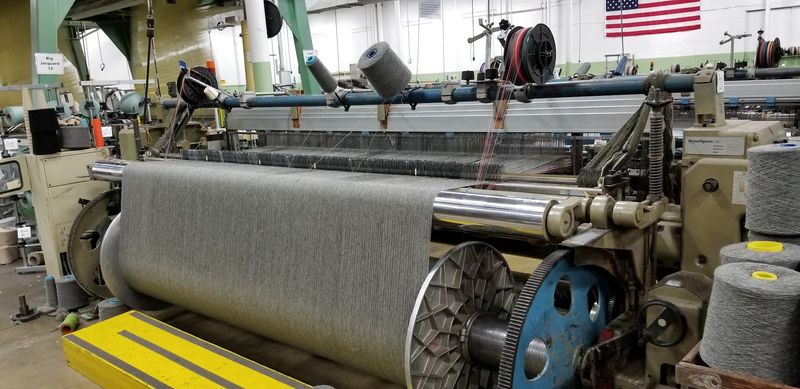 Weaving Blankets for the U.S. Military