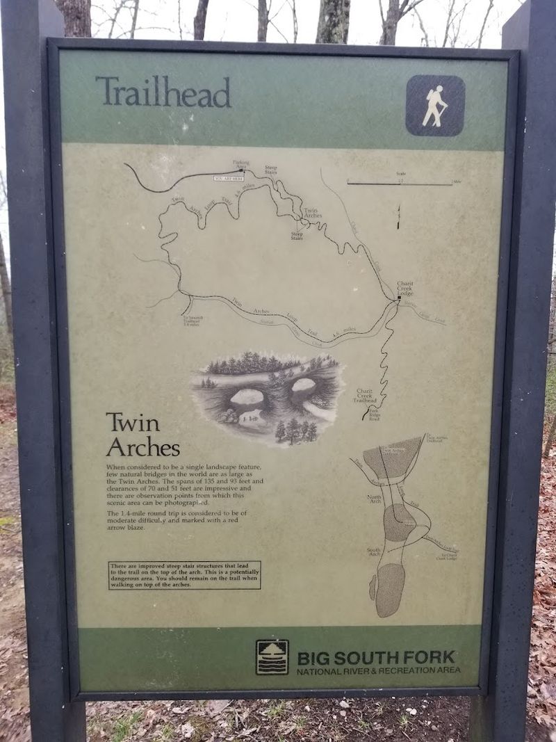 Where Twin Arches Actually Sits on the Map Where Twin Arches Actually Sits on the Map