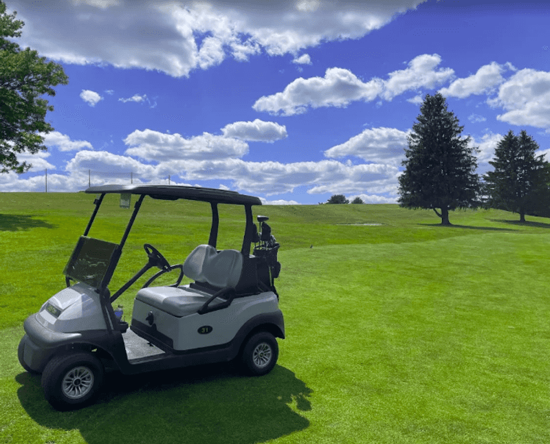 A Golf Course and Driving Range Inside the Park A Golf Course and Driving Range Inside the Park