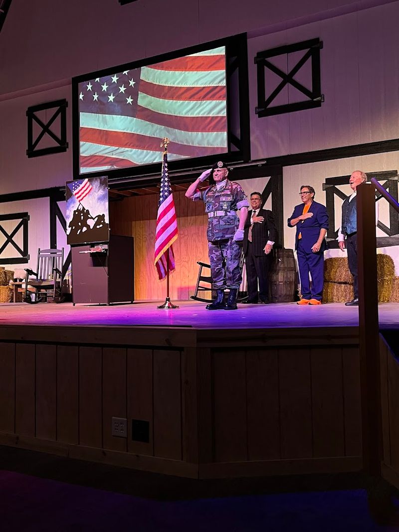A Stage Built to Look Like a Barn