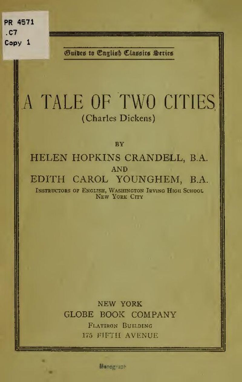 A Tale of Two Cities by Charles Dickens A Tale of Two Cities by Charles Dickens