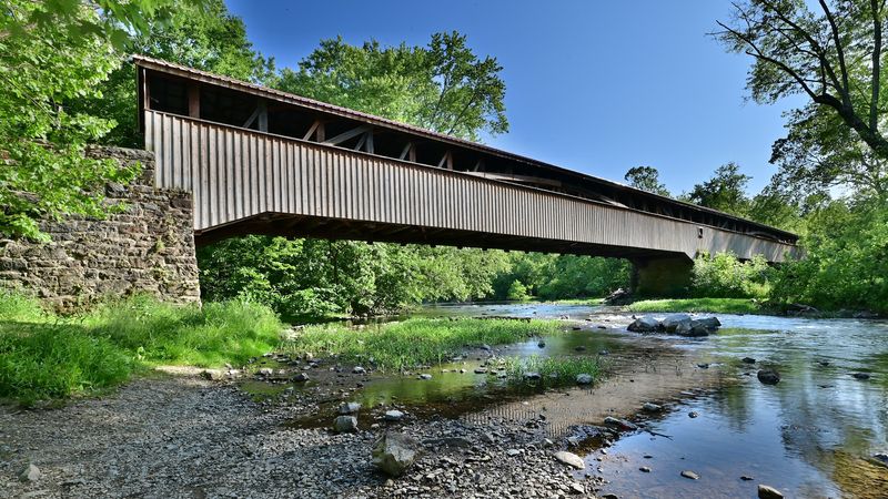 Academia Pomeroy Covered Bridge, Academia, Pennsylvania Academia Pomeroy Covered Bridge, Academia, Pennsylvania