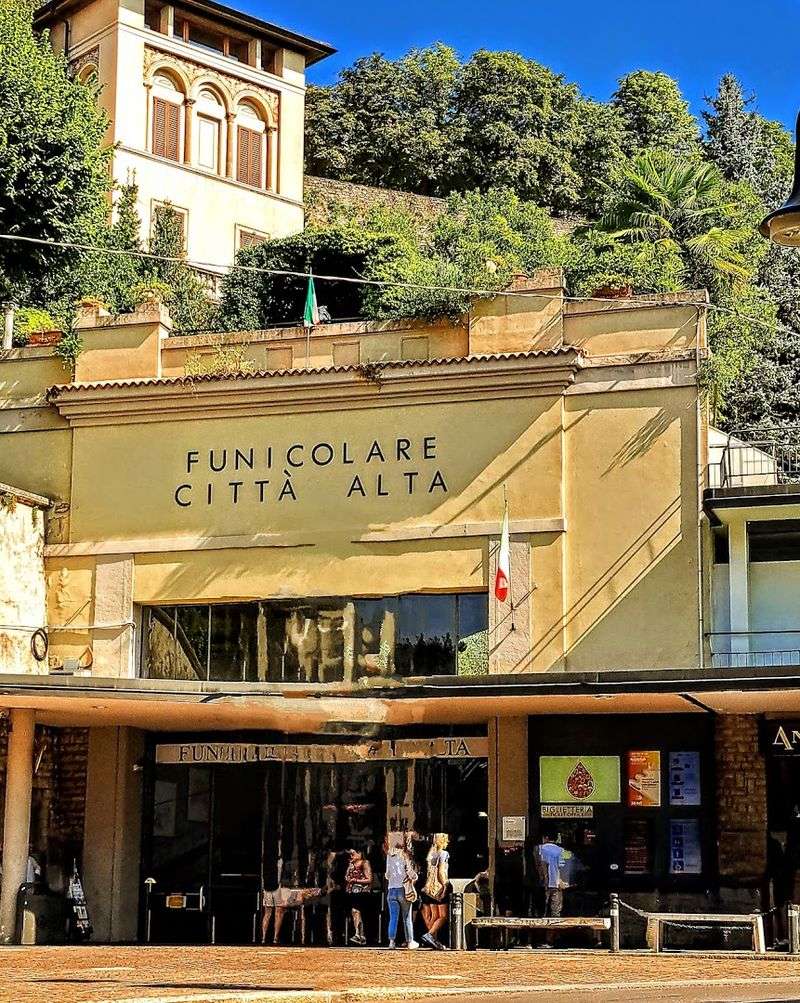 Bergamo City Funicular, Bergamo, Italy Bergamo City Funicular, Bergamo, Italy