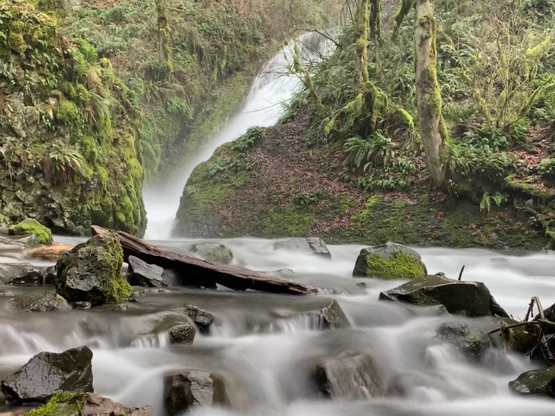 Bridal Veil Falls Offers a Completely Different Look Bridal Veil Falls Offers a Completely Different Look