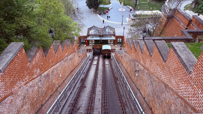 Buda Castle Funicular, Budapest, Hungary Buda Castle Funicular, Budapest, Hungary