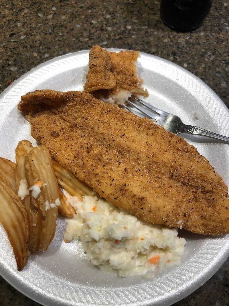 Catfish Fillets So Large They Barely Fit the Tray