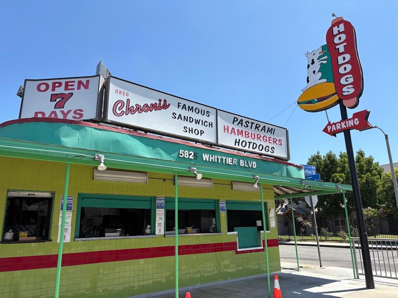 Chronis Famous Sandwich Shop, Los Angeles, California Chronis Famous Sandwich Shop, Los Angeles, California
