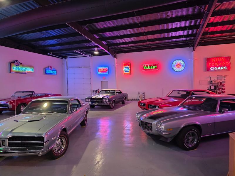Classic Cars on Display Inside Classic Cars on Display Inside