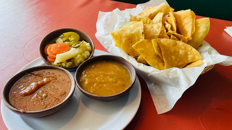 Complimentary Chips, Salsa, and Pickled Veggies to Start Things Off Right Complimentary Chips, Salsa, and Pickled Veggies to Start Things Off Right