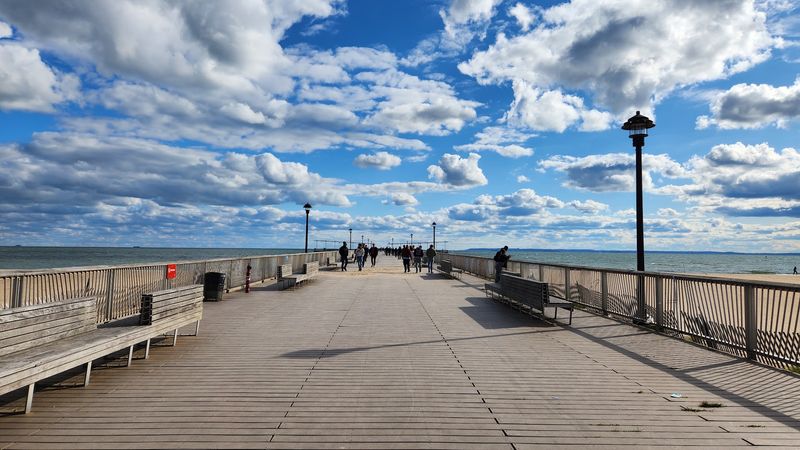Coney Island Beach and Boardwalk, Brooklyn, New York Coney Island Beach and Boardwalk, Brooklyn, New York