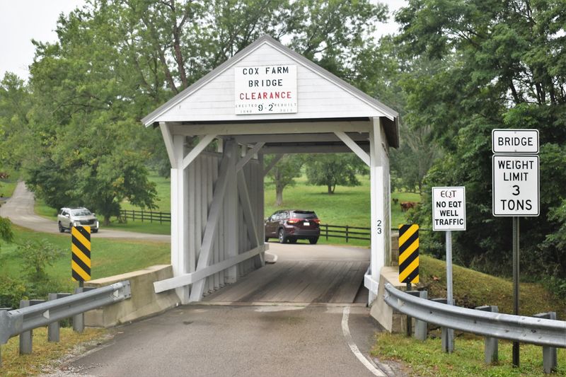 Cox Farm Covered Bridge, Carmichaels, Pennsylvania Cox Farm Covered Bridge, Carmichaels, Pennsylvania