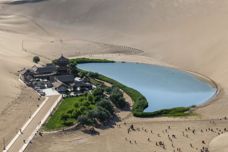 Crescent Lake, Dunhuang, China Crescent Lake, Dunhuang, China