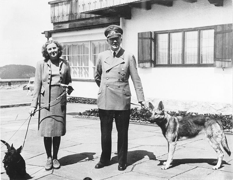 Eva Braun and Adolf Hitler