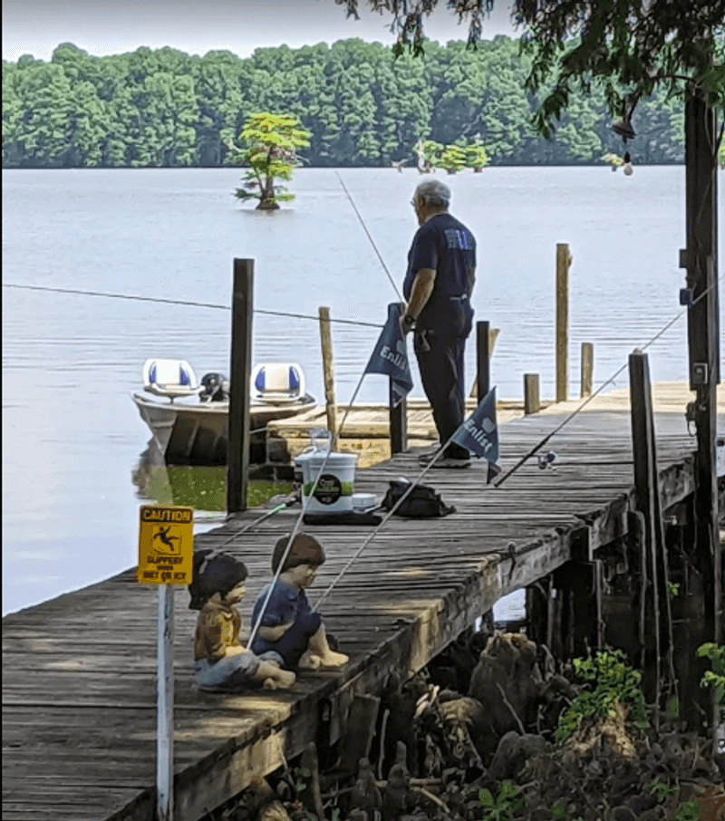 Fishing in a Lake Full of Obstacles Fishing in a Lake Full of Obstacles