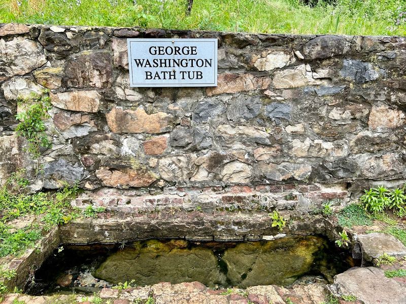 George Washington's Bathtub, Berkeley Springs, West Virginia George Washington's Bathtub, Berkeley Springs, West Virginia