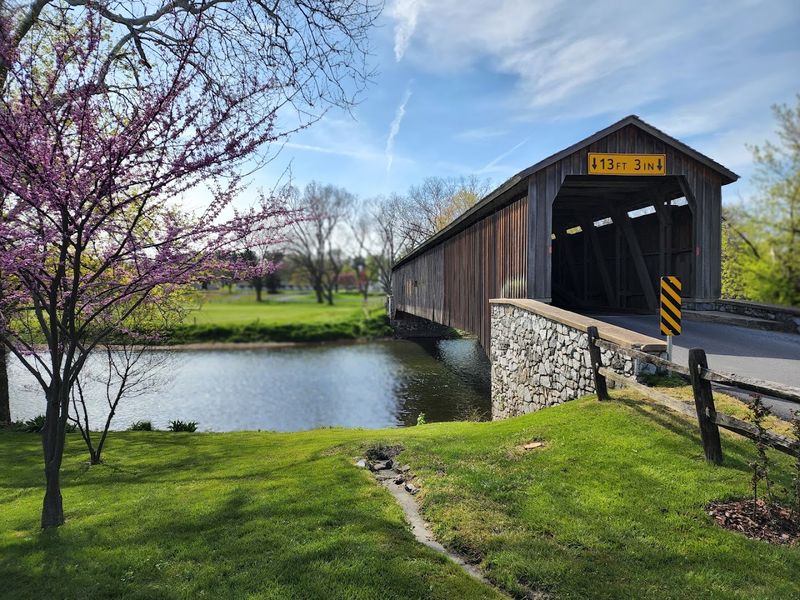 Hunsecker's Mill Covered Bridge, Lancaster, Pennsylvania Hunsecker's Mill Covered Bridge, Lancaster, Pennsylvania