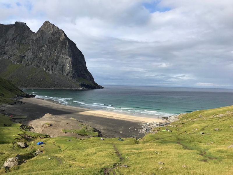 Kvalvika Beach, Lofoten, Norway Kvalvika Beach, Lofoten, Norway