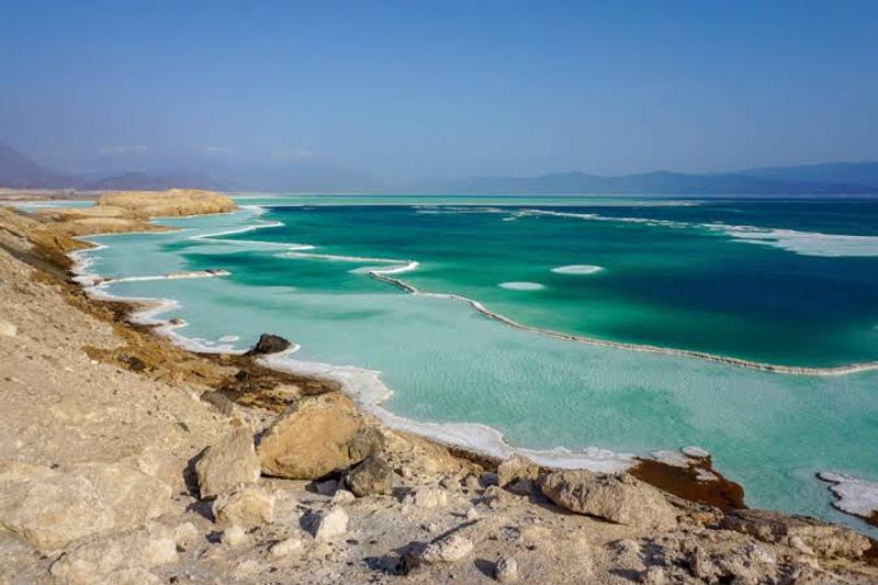 Lake Assal, Djibouti (-155 m / -509 ft) Lake Assal, Djibouti (-155 m / -509 ft)