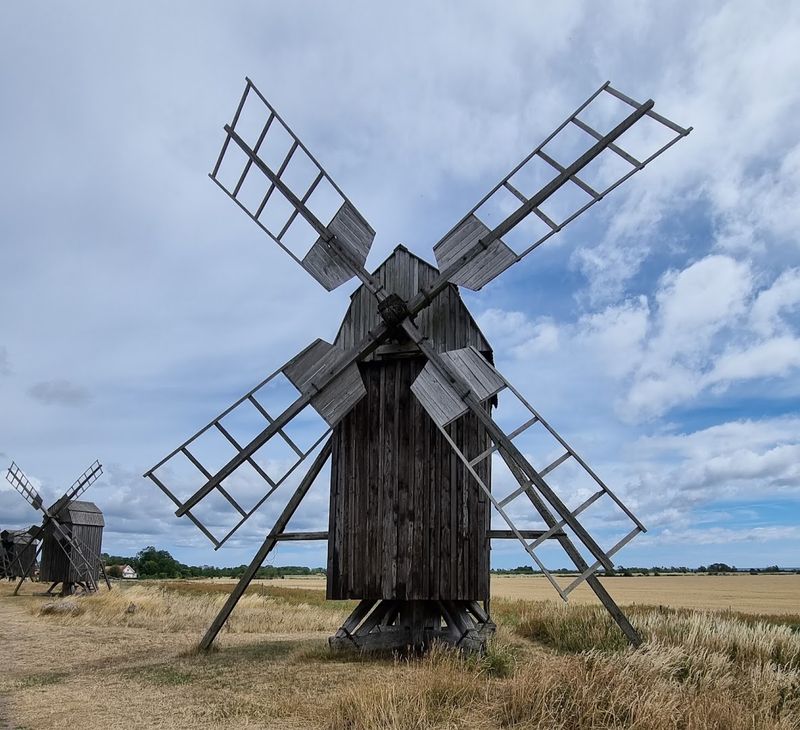 Lerkaka Windmill Row, Oland, Sweden Lerkaka Windmill Row, Oland, Sweden
