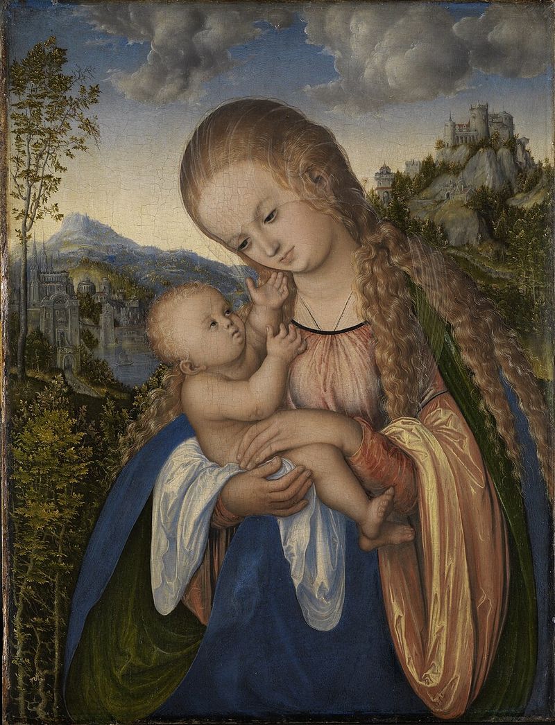 Madonna with Child by Lucas Cranach the Elder Madonna with Child by Lucas Cranach the Elder