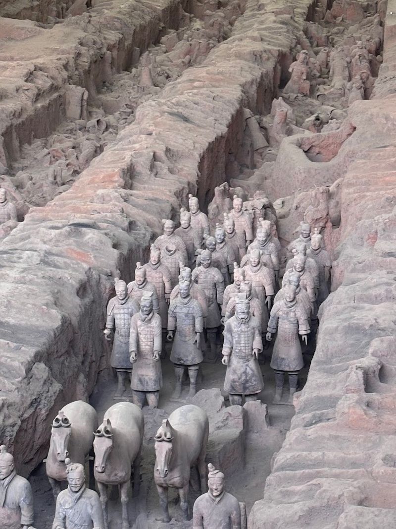 Mausoleum of Qin Shi Huang, Xi'an, China Mausoleum of Qin Shi Huang, Xi'an, China