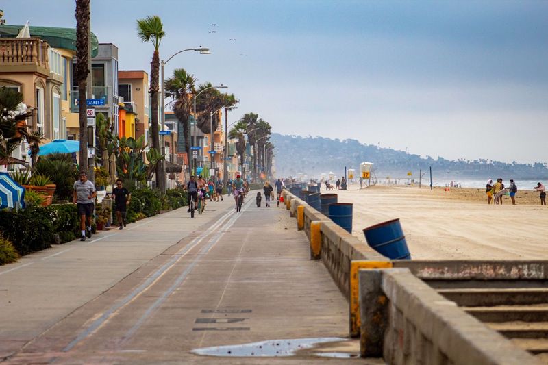 Mission Beach Boardwalk, San Diego, California Mission Beach Boardwalk, San Diego, California
