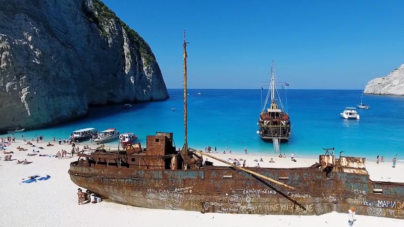 Navagio Beach (Shipwreck Beach), Zakynthos, Greece Navagio Beach (Shipwreck Beach), Zakynthos, Greece