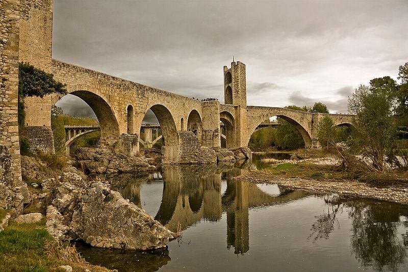 Old Bridge, Besalu, Catalonia, Spain Old Bridge, Besalu, Catalonia, Spain