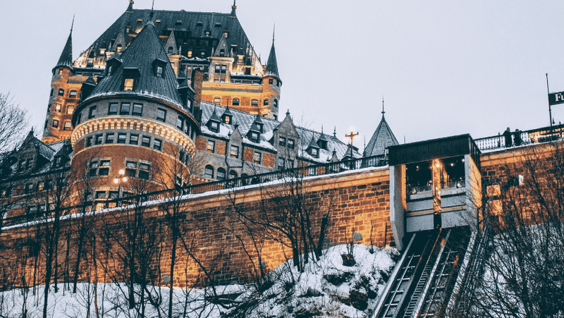 Old Quebec Funicular, Quebec City, Canada Old Quebec Funicular, Quebec City, Canada