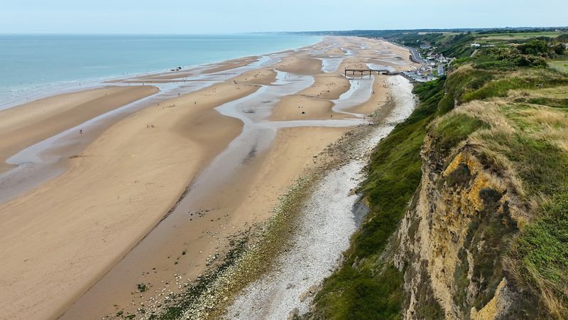 Omaha Beach Exit Roads, Normandy, France Omaha Beach Exit Roads, Normandy, France