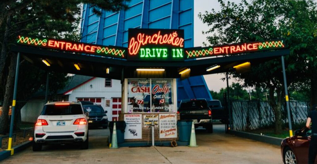 One of Oklahoma’s Last Classic Drive-Ins Still Lights Up the Night Sky
