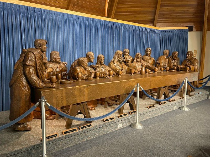 One of Only Four Life-Size Wood-Carved Last Suppers in the World One of Only Four Life-Size Wood-Carved Last Suppers in the World