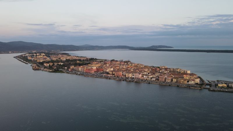Orbetello Lagoon, Tuscany, Italy