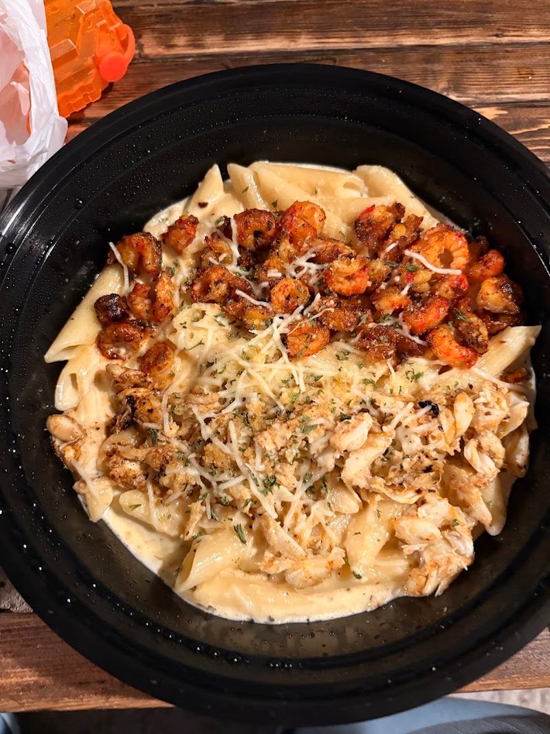 Pasta Pirogue and Alfredo With Crawfish