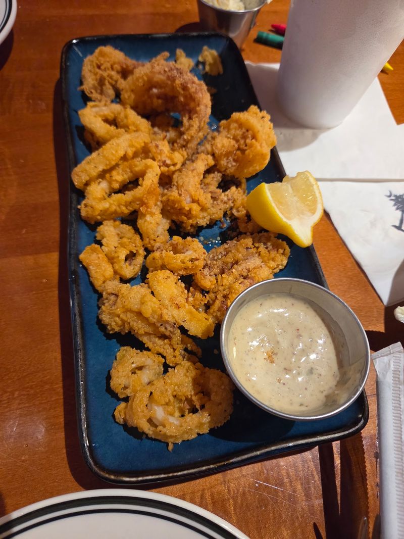 Pecan-Dusted Calamari and the Menu's Playful Side Pecan-Dusted Calamari and the Menu's Playful Side