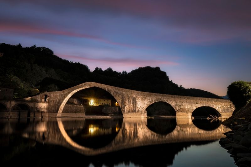Ponte della Maddalena, Borgo a Mozzano, Tuscany, Italy