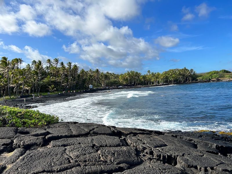 Punaluu Black Sand Beach, Hawaii Punaluu Black Sand Beach, Hawaii
